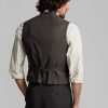 Gri Erkek Ralph Lauren Ekose İpek-Keten Yelek Blazer Gri Erkek Ralph Lauren Ekose İpek-Keten Yelek Blazer