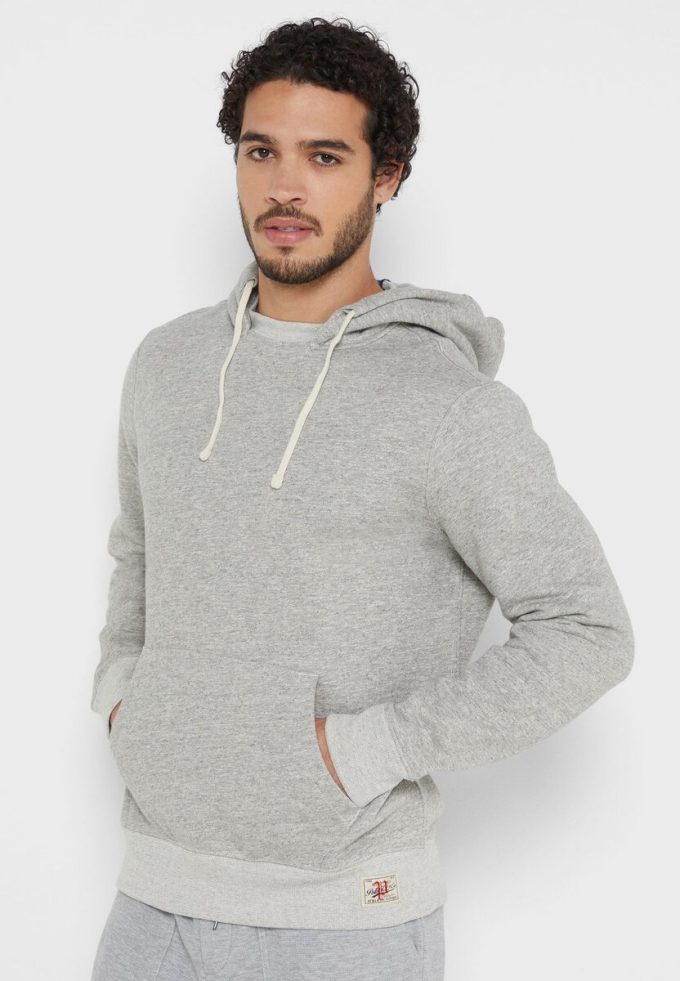 Gri Erkek Ralph Lauren Essential Kapüşonlu Üst