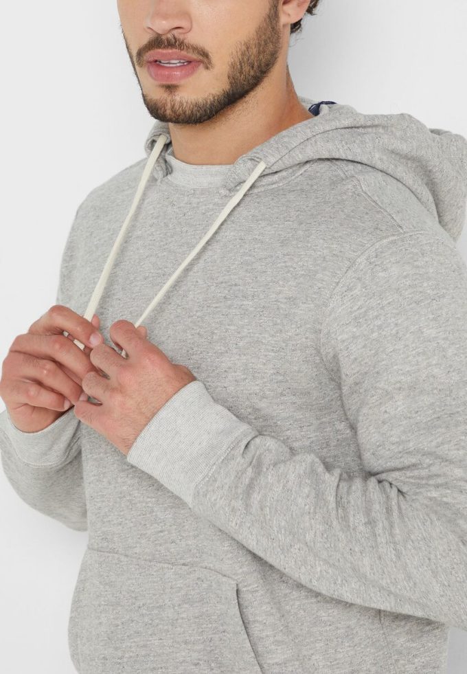 Gri Erkek Ralph Lauren Essential Kapüşonlu Üst