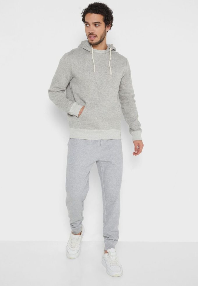 Gri Erkek Ralph Lauren Essential Kapüşonlu Üst