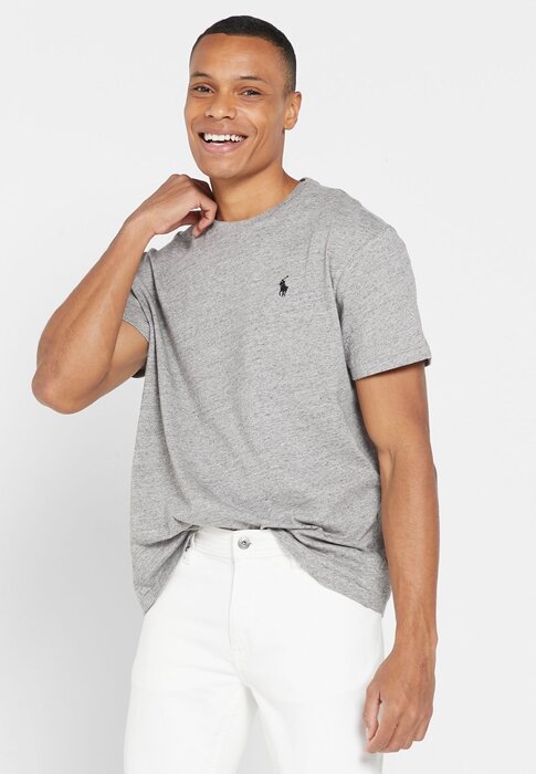 Gri Erkek Ralph Lauren Essential Yuvarlak Yaka Tişörtler Gri Erkek Ralph Lauren Essential Yuvarlak Yaka Tişörtler