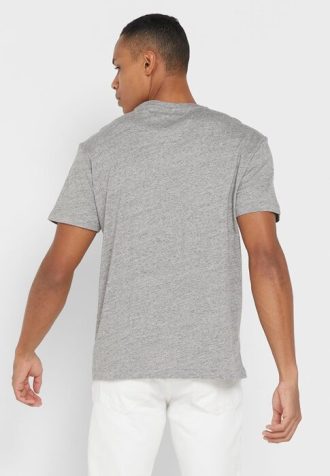Gri Erkek Ralph Lauren Essential Yuvarlak Yaka Tişörtler