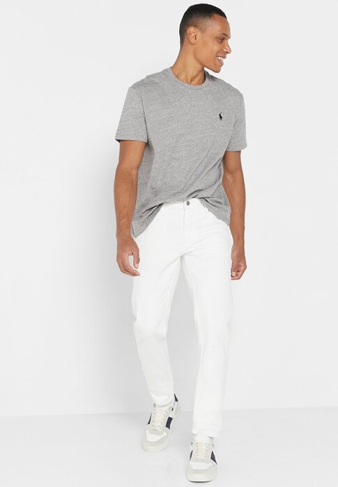 Gri Erkek Ralph Lauren Essential Yuvarlak Yaka Tişörtler Gri Erkek Ralph Lauren Essential Yuvarlak Yaka Tişörtler