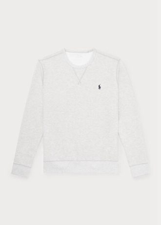 Gri Erkek Ralph Lauren Çift Örgü Kazak Sweatshirt