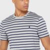 Gri Erkek Ralph Lauren Çizgili Yuvarlak Yaka Tişörtler Gri Erkek Ralph Lauren Çizgili Yuvarlak Yaka Tişörtler