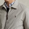 Gri Erkek Ralph Lauren Katlanabilir Su Geçirmez Ceketler