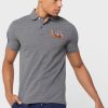 Gri Erkek Ralph Lauren İşlemeli Logolu Polo Tişörtler Gri Erkek Ralph Lauren İşlemeli Logolu Polo Tişörtler