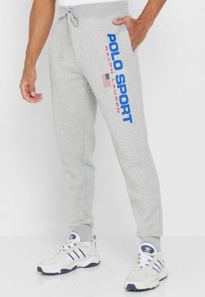 Gri Erkek Ralph Lauren Logolu Eşofman Altı Gri Erkek Ralph Lauren Logolu Eşofman Altı
