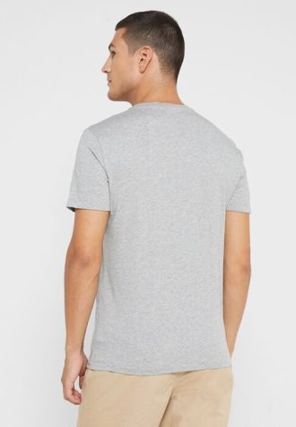 Gri Erkek Ralph Lauren Logolu Yuvarlak Yaka Tişörtler