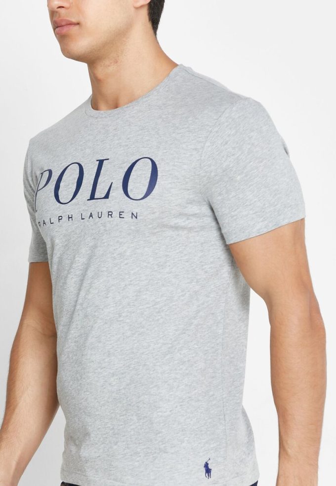 Gri Erkek Ralph Lauren Logolu Yuvarlak Yaka Tişörtler Gri Erkek Ralph Lauren Logolu Yuvarlak Yaka Tişörtler