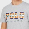 Gri Erkek Ralph Lauren Logolu Yuvarlak Yaka Tişörtler