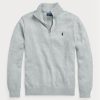 Gri Erkek Ralph Lauren Pamuklu Çeyrek Fermuarlı Kazak Gri Erkek Ralph Lauren Pamuklu Çeyrek Fermuarlı Kazak