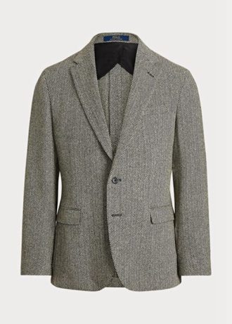 Gri Erkek Ralph Lauren Polo Yumuşak Balıksırtı Spor Blazer Gri Erkek Ralph Lauren Polo Yumuşak Balıksırtı Spor Blazer