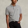 Gri Erkek Ralph Lauren Slim Fit File Polo Tişörtler Gri Erkek Ralph Lauren Slim Fit File Polo Tişörtler