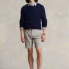 Gri Erkek Ralph Lauren Streç Slim Fit Chino Şort