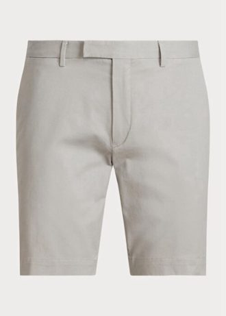 Gri Erkek Ralph Lauren Streç Slim Fit Chino Şort