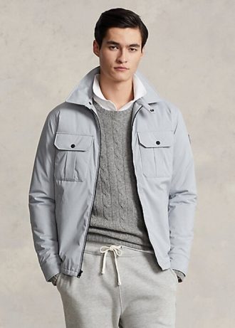 Gri Erkek Ralph Lauren Su Geçirmez Ceketler