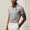 Gri Erkek Ralph Lauren Özel Slim Fit Ayı Polo Tişörtleri Gri Erkek Ralph Lauren Özel Slim Fit Ayı Polo Tişörtleri