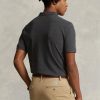 Gri Erkek Ralph Lauren Özel Slim Fit File Polo Tişörtler Gri Erkek Ralph Lauren Özel Slim Fit File Polo Tişörtler