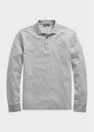 Gri Erkek Ralph Lauren Özel Slim Fit Pike Polo Gömlekleri