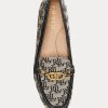 Gri Kadın Ralph Lauren Averi II Monogram Jakarlı Loafer’lar Gri Kadın Ralph Lauren Averi II Monogram Jakarlı Loafer’lar
