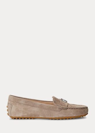 Gri Kadın Ralph Lauren Barnsbury Süet Loafer’lar Gri Kadın Ralph Lauren Barnsbury Süet Loafer’lar