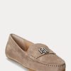 Gri Kadın Ralph Lauren Barnsbury Süet Loafer’lar Gri Kadın Ralph Lauren Barnsbury Süet Loafer’lar