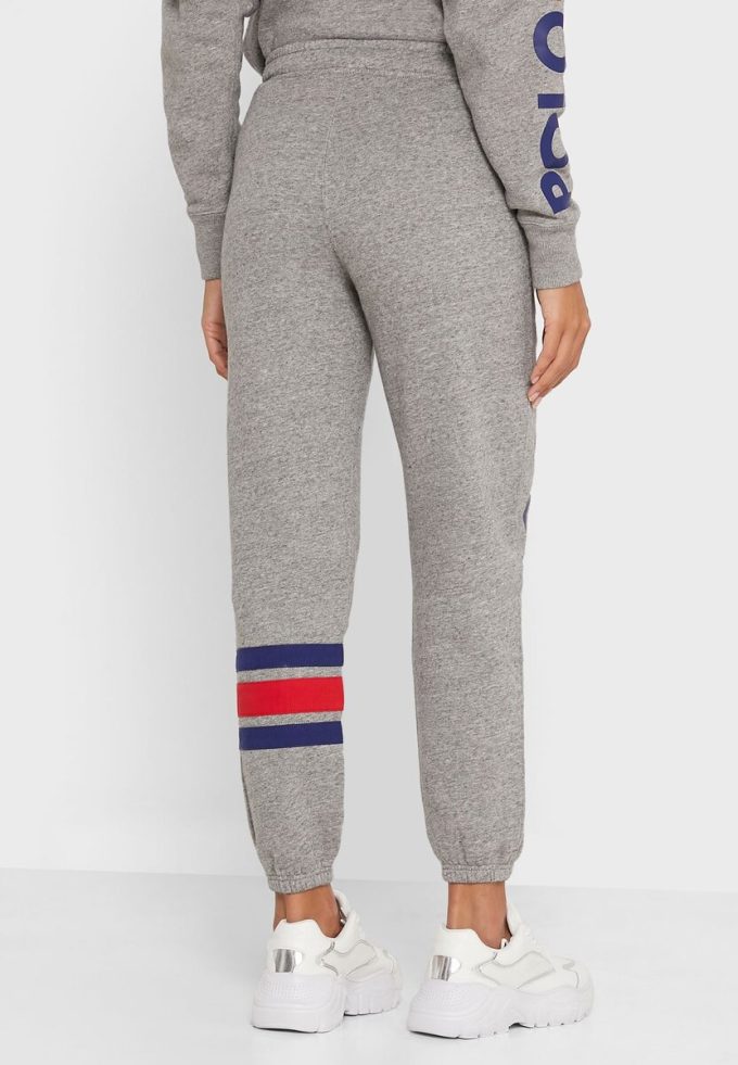 Gri Kadın Ralph Lauren Logolu Jogger Eşofman Altı Gri Kadın Ralph Lauren Logolu Jogger Eşofman Altı
