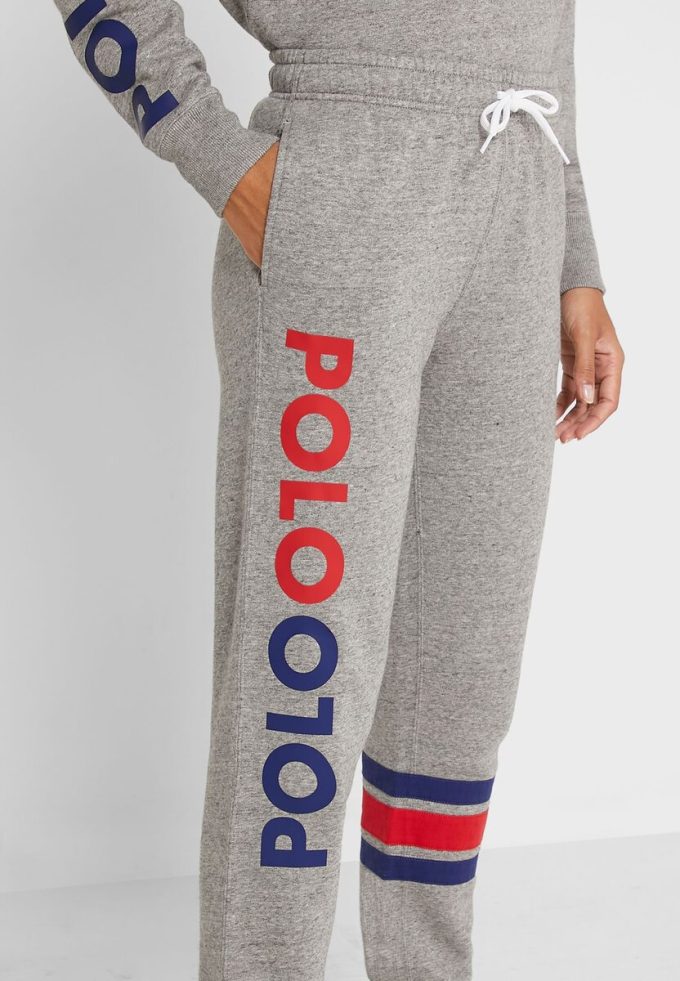 Gri Kadın Ralph Lauren Logolu Jogger Eşofman Altı Gri Kadın Ralph Lauren Logolu Jogger Eşofman Altı