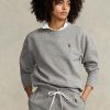 Gri Kadın Ralph Lauren Polar Kazak Sweatshirt