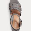Gri Kadın Ralph Lauren Soffia Nappa Deri Sandaletler Gri Kadın Ralph Lauren Soffia Nappa Deri Sandaletler