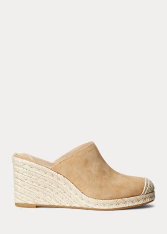 Haki Kadın Ralph Lauren Pennie Süet Espadril