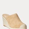 Haki Kadın Ralph Lauren Pennie Süet Espadril Haki Kadın Ralph Lauren Pennie Süet Espadril