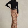 Çiçek Kadın Ralph Lauren Çiçekli Buruşuk Georgette Etekler Çiçek Kadın Ralph Lauren Çiçekli Buruşuk Georgette Etekler