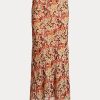 Çiçek Kadın Ralph Lauren Çiçekli Buruşuk Georgette Etekler Çiçek Kadın Ralph Lauren Çiçekli Buruşuk Georgette Etekler