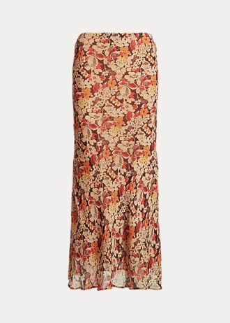 Çiçek Kadın Ralph Lauren Çiçekli Buruşuk Georgette Etekler
