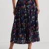 Çiçek Kadın Ralph Lauren Çiçekli Buruşuk Georgette Etekler Çiçek Kadın Ralph Lauren Çiçekli Buruşuk Georgette Etekler