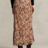 Çiçek Kadın Ralph Lauren Çiçekli Buruşuk Georgette Etekler Çiçek Kadın Ralph Lauren Çiçekli Buruşuk Georgette Etekler