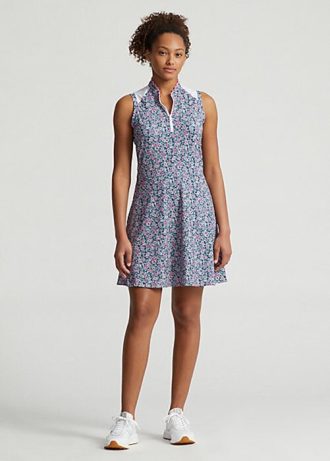 Çiçek Kadın Ralph Lauren Çiçekli Hibrit File ve Jersey Elbise