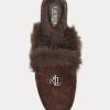 Çikolata Kadın Ralph Lauren Savanah Suni Kürk Süslemeli Süet Düz Ayakkabı Çikolata Kadın Ralph Lauren Savanah Suni Kürk Süslemeli Süet Düz Ayakkabı