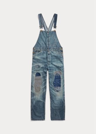 Kadın Ralph Lauren Tamir Edilmiş Kot Tulum Elbise