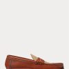 Kahverengi Erkek Ralph Lauren Chalmers Dana Derisi ve Kanvas Penny Loafer’lar
