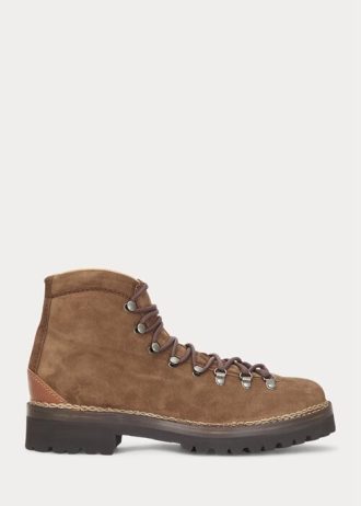 Kahverengi Erkek Ralph Lauren Darrow Dana Süet Botlar