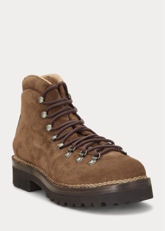 Kahverengi Erkek Ralph Lauren Darrow Dana Süet Botlar