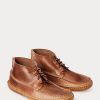 Kahverengi Erkek Ralph Lauren Deri Chukka Tarzı Mokasen Botlar Kahverengi Erkek Ralph Lauren Deri Chukka Tarzı Mokasen Botlar