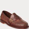 Kahverengi Erkek Ralph Lauren Edric Deri Penny Loafer’lar Kahverengi Erkek Ralph Lauren Edric Deri Penny Loafer’lar