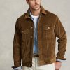 Kahverengi Erkek Ralph Lauren Esnek Kadife Kamyoncu Ceketleri Kahverengi Erkek Ralph Lauren Esnek Kadife Kamyoncu Ceketleri