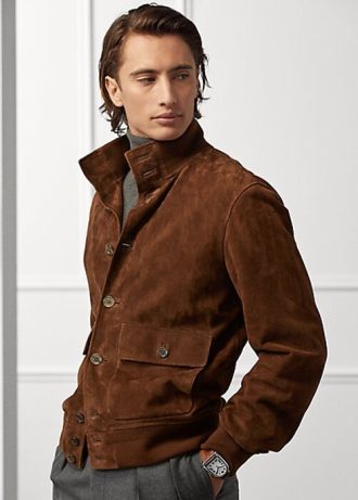 Kahverengi Erkek Ralph Lauren Hayworth Süet Ceketler Kahverengi Erkek Ralph Lauren Hayworth Süet Ceketler