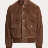 Kahverengi Erkek Ralph Lauren Hayworth Süet Ceketler Kahverengi Erkek Ralph Lauren Hayworth Süet Ceketler
