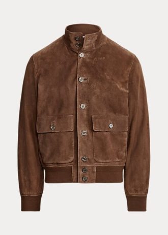 Kahverengi Erkek Ralph Lauren Hayworth Süet Ceketler Kahverengi Erkek Ralph Lauren Hayworth Süet Ceketler